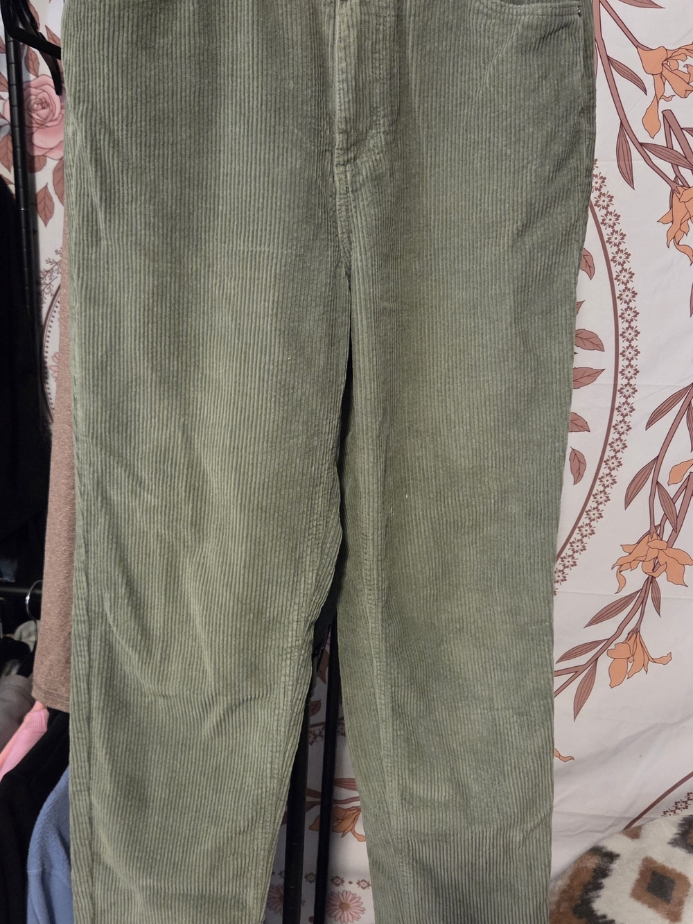 BDG Olive Green Corduroy Trousers
